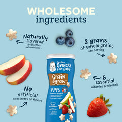 Gerber嘉寶蜜桃味星星餅寶寶泡芙 42克 8個月以上