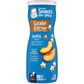 Gerber Baby Puffs Peach Flavored Star Biscuits 42g 8m+