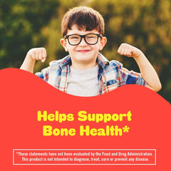 美國L'il Critters鈣+D3兒童日常軟糖補充劑橙子草莓櫻桃口味用於骨骼支持 2歲以上 150顆軟糖