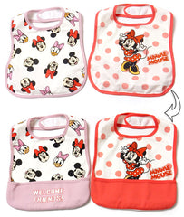 Disney Baby Girl's Mealtime Apron Bib 5203 Minnie 2p