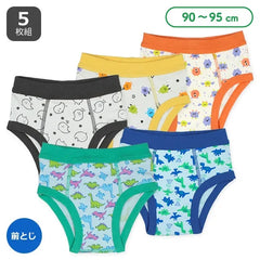 Elfindoll Pants Front Closure Briefs (Dinosaur Ghost) 5pack