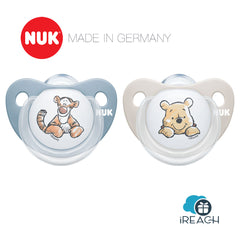NUK安撫奶嘴迪士尼小熊維尼矽膠奶嘴不含BPA-每盒2個