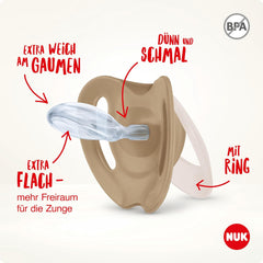 NUK Star Baby Dummy BPA-Free Silicone Soothers Mickey Mouse 2 Count