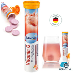 Mivolis Vitamin C Effervescent Tablets, 82g Made In Germany