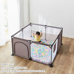 Smart Angel Soft Baby Playard Square L 184x184x66cm (Silver Gray) For 5m-3yrs