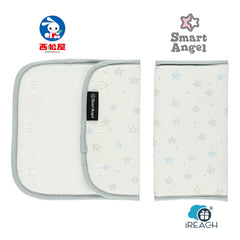 西松屋嬰兒揹帶咬咬巾吸水速乾腰帶套適用於兒童座椅嬰兒車嬰兒背帶 2件