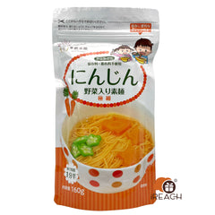 東銀來麵無食鹽寶寶蔬菜細麵-紅蘿蔔 160G