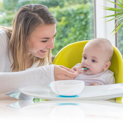 Kidsme Suction Bowl Set with Spoon-Aquarmarine 9m+