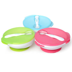 Kidsme Suction Bowl Set with Spoon-Aquarmarine 9m+