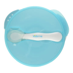 Kidsme Suction Bowl Set with Spoon-Aquarmarine 9m+