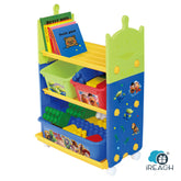 迪士尼玩具總動員三層造型收納架/鞋架 附有輪子日本製造