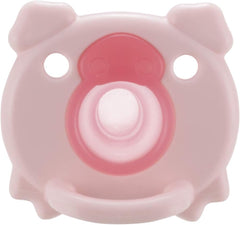 Richell Suction Lab All Silicone Pacifier Piglet 3m+