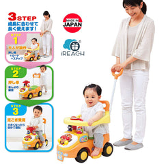 日本製麵包超人三階段學行車學步車 10個月至5歲