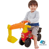 麵包超人挖掘鏟車調皮乘坐式挖土車車玩具1.5歲-5歲