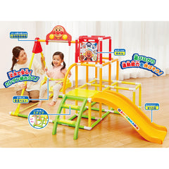 麵包超人DX版滑梯鞦韆攀爬架遊樂場 輕鬆摺疊組合 適合2至5歲