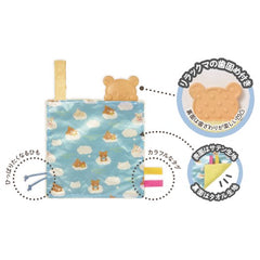 鬆弛熊嬰兒搖鈴毛巾附帶咬咬器 4個月以上