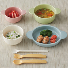 Combi嬰兒餐具套裝盤子餐具重疊式碟碗5m+日本製