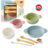 Combi嬰兒餐具套裝盤子餐具重疊式碟碗5m+日本製