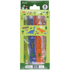 Skater Infant Toothbrush 0-3 Years Soft 8pcs Dinosaur 15cm TB4SE