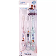 Disney Preschooler Toothbrush 3p Set Frozen Anna Elsa 3-5yrs