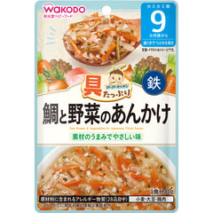 Wakodo Sea Bream & Vegetables in Japanese Thick Sauce 80g 9m+