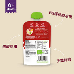 Little Freddie有機士多啤梨香蕉蘋果蓉 100克 6m+