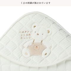 SmartAngel Baby Quilt Blanket Cotton Swaddling Four seasons Size 80x80cm Bear Made in Japan