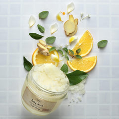 Sabon Ginger Orange Body Scrub 600g (Includes Wooden Spoon)