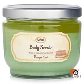 Sabon Mango Kiwi Body Scrub 600g (Includes Wooden Spoon)