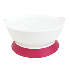 CaliBowl Suction Bowl with Lid 12oz Pink