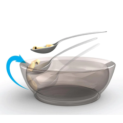 CaliBowl Suction Bowl with Lid 12oz Pink