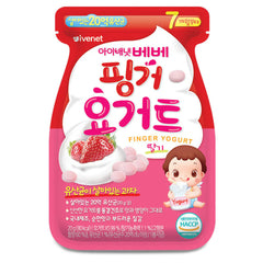 ivenet Bebe Finger Yogurt Strawberry 20g 7m+