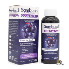 Sambucol Cough Syrups Cold & Flu Liquid 2Y-Adult 120ml Best Before: Oct 2025