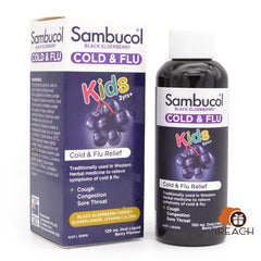Sambucol Black Elderberry Cold & Flu Relief Kids Liquid 2Y+ 120ml