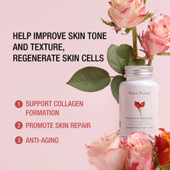 Unichi 玫瑰果精華美白丸保持皮膚彈性和滋養1500 mg 素食膠囊60粒 此日期前最佳:2026年6月