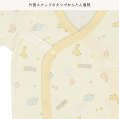 西松屋初生嬰兒內衣四季款100%純棉新生兒衣服套裝 動物氣球圖案 5件套裝