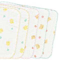 嬰兒紗巾厚實雛鳥和熊星星與動物IKCN-137 5片裝
