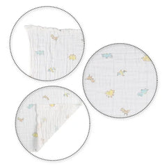 西松屋方形平紋細布紗布 100% 棉 85x85 公分(恐龍)