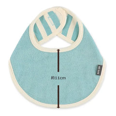 西松屋嬰兒可翻轉式毛巾口水肩圍兜套裝-純色與條紋 7件裝