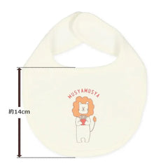 西松屋棉質嬰兒圍兜口水肩-動物 4件裝