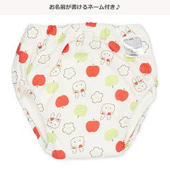 西松屋戒片褲學習褲6層吊式訓練褲BB底褲拉拉褲(兔子蘋果)2枚組