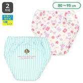 西松屋戒片褲學習褲6層吊式訓練褲BB底褲拉拉褲(緞帶)2枚組