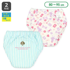 西松屋戒片褲學習褲6層吊式訓練褲BB底褲拉拉褲(緞帶)2枚組