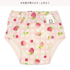 西松屋3層竹纖維訓練褲戒片學習褲(草莓、桃子、櫻桃)3枚組