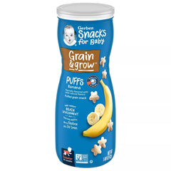 Gerber Baby Puffs Banana Star Biscuits 42g 8m+