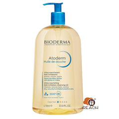 Bioderma Atoderm Cleansing Oil Face and Body Cleansing Oil Soothes Discomfort Cleansing Oil for Very Dry Sensitive Skin 1L