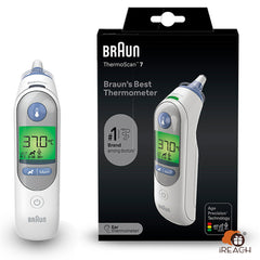 Braun Thermoscan 7 Ear Thermometer With Age Precision IRT6520