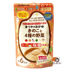 Matsuya Rice porridge Mixed with mushrooms & 4 kinds of vegetables  6 or 7 months (7g*6 servings)