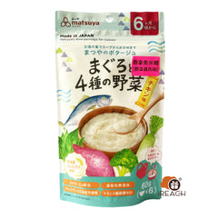 Matsuya Mixed with tuna and 4 kinds of vegetables Chicken flavor (10g*6 Servings) 6m+