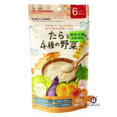 Matsuya Mixed with codfish and 4 kinds of vegetables Miso Soup flavor (10g*6 Servings) 6m+